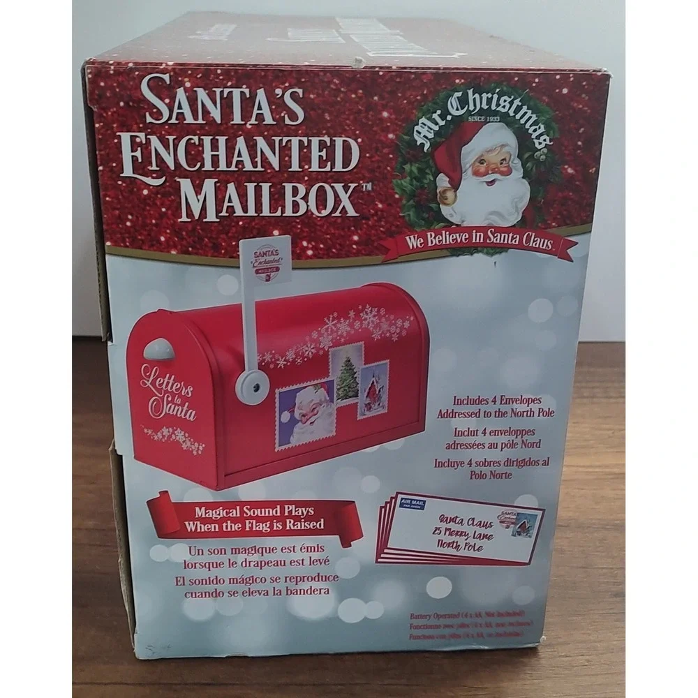 Mr Christmas Santa's Enchanted Mailbox Christmas Decor Letters To Santa Display